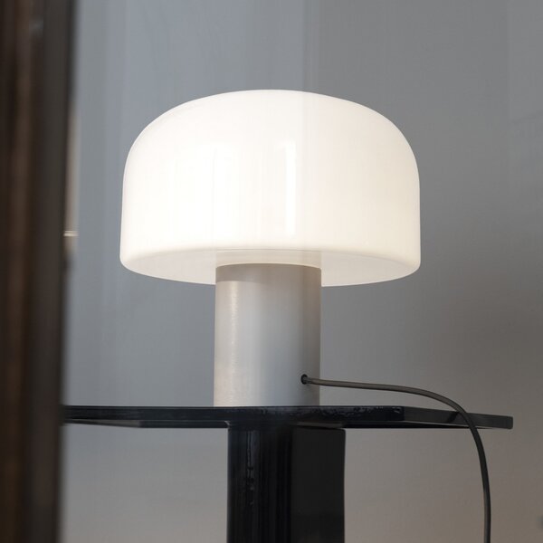 Lampade da tavolo FLOS, Bellhop Glass T, dimmerabile, Bianco, Soggiorno, Vetro