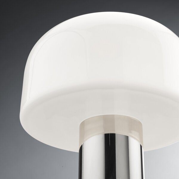 Lampade da tavolo FLOS, Bellhop Glass T, dimmerabile, Bianco, Soggiorno, Vetro
