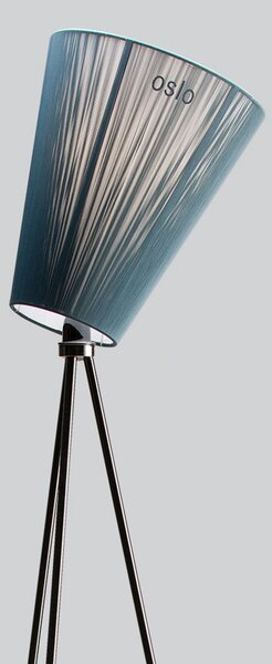 Lampada da terra Northern, Oslo Wood, dimmerabile, Nero, Soggiorno, Tessuto / Tessile, Design