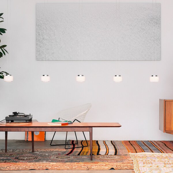 Lampada a sospensione Serien Lighting, Reef, dimmerabile, Bianco, Soggiorno, Ceramica, Design