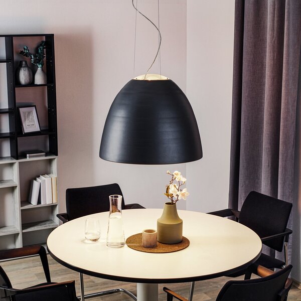 Lampada a sospensione Artemide, Nur, dimmerabile, Nero, Soggiorno, Metallo, Design