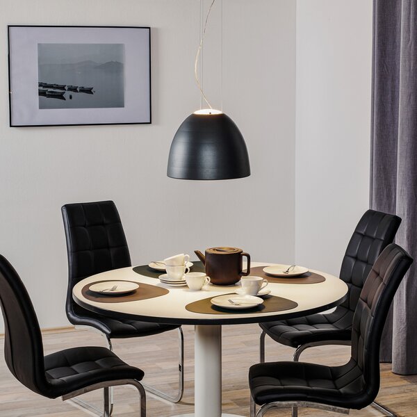 Lampada a sospensione Artemide, Nur Mini, dimmerabile, Nero, Soggiorno, Metallo, Design