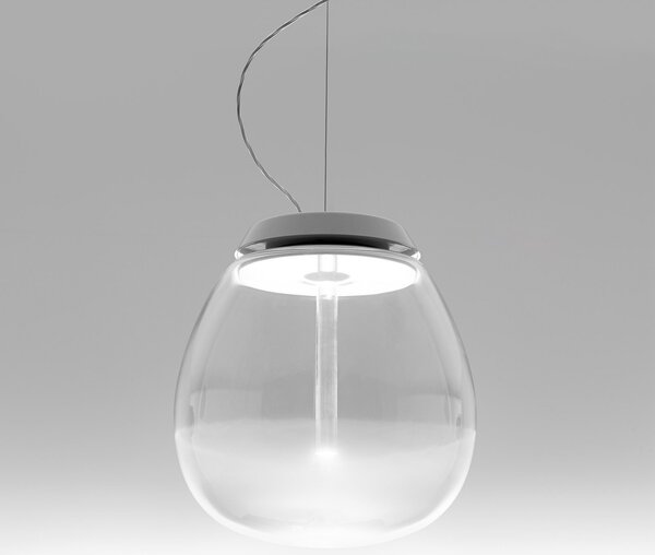 Lampada a sospensione Artemide, Empatia, dimmerabile, Trasparente, Soggiorno, Vetro, Design