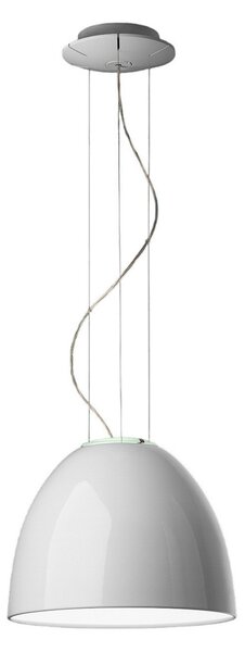Lampada a sospensione Artemide, Nur Mini Gloss, dimmerabile, Bianco, Soggiorno, Metallo, Design