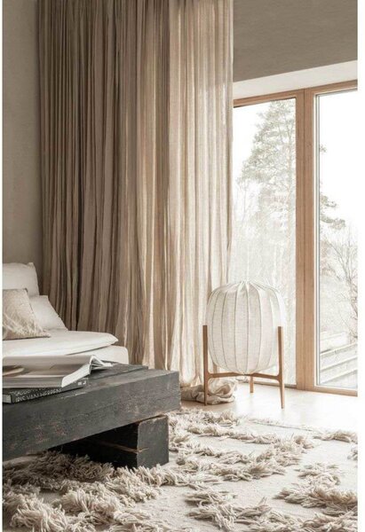 Lampada da terra Watt & Veke, dimmerabile, Beige, Soggiorno, Legno, Scandinavo