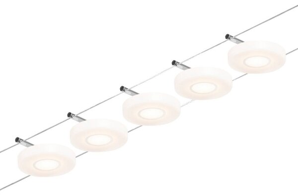 Plafoniera Paulmann, Wire DiscLED, Bianco, Corridoio, Plastica, Moderno