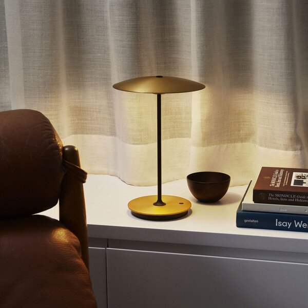 Lampade da tavolo MARSET, Ginger, dimmerabile, Dorato / Ottone, Soggiorno, Metallo, Design