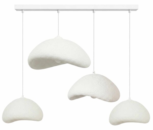 Brilagi - Lampadario a sospensione con cavo WABI SABI 4xE27/40W/230V bianco