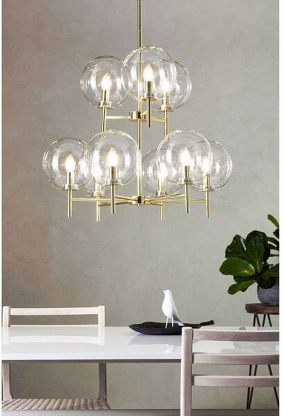 Lampada a sospensione Markslöjd, Dorato / Ottone, Soggiorno, Metallo