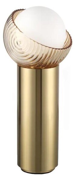 Ideal Lux - Lampada da tavolo LED BLOOM 1xG9/3W/230V oro/beige fumé