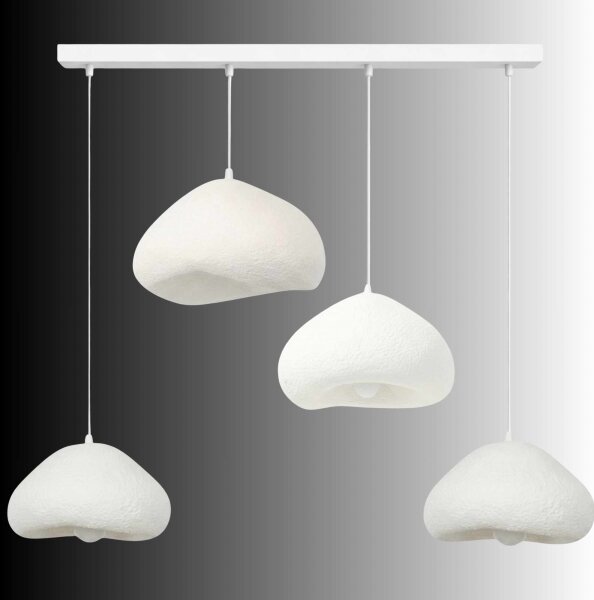Brilagi - Lampadario a sospensione con cavo WABI SABI 4xE27/40W/230V bianco