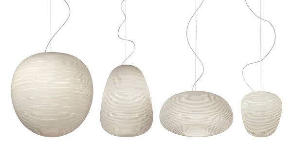 Lampada a sospensione Foscarini, Rituals 3, dimmerabile, Bianco, Soggiorno, Vetro, Design