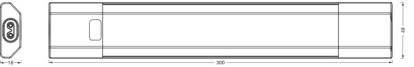 Osram - Lampada sottopensile LED dimmerabile con sensore LINEAR EDGE LED/4W/230V 30 cm bianca