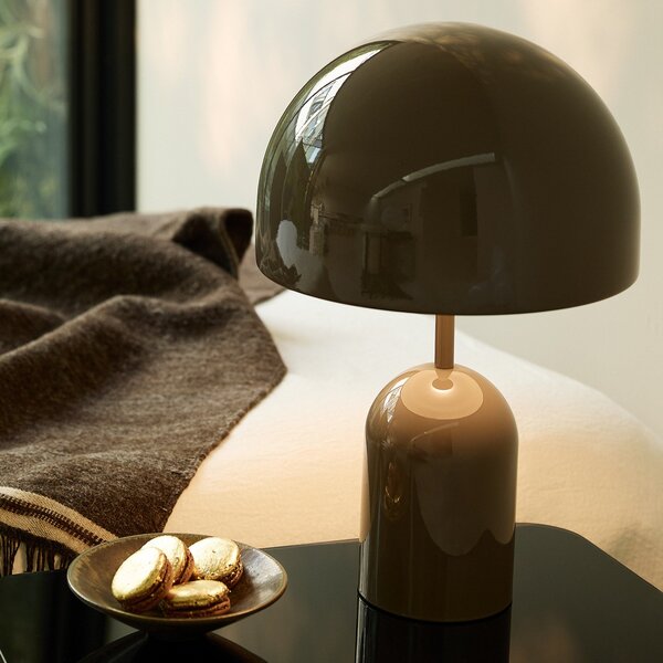 Lampade da tavolo Tom Dixon, Bell, dimmerabile, Grigio, Soggiorno, Metallo, Design