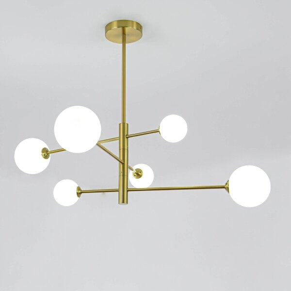 Lampadario a stelo DORADO 6xG9/40W/230V, finitura dorata