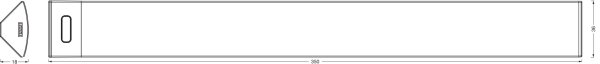 Osram - Lampada LED sottopensile dimmerabile con sensore LINEAR ANGLE LED/5W/230V 35 cm bianco
