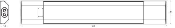 Osram - Lampada LED sottopensile dimmerabile con sensore LINEAR EDGE LED/8W/230V 50 cm bianco