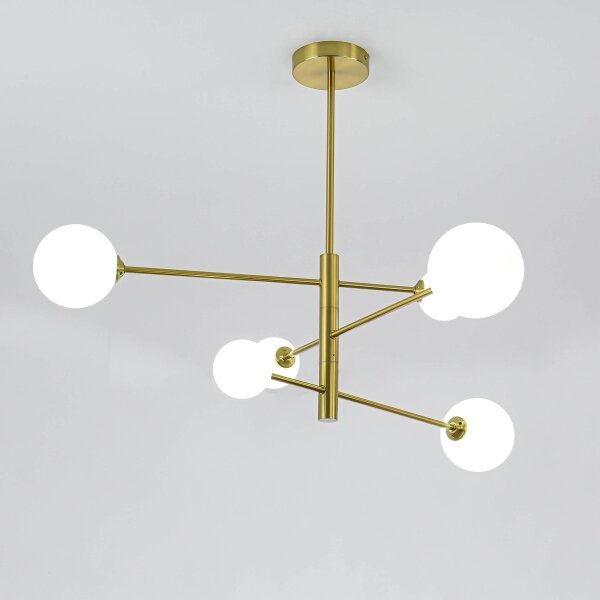 Lampadario a stelo DORADO 6xG9/40W/230V, finitura dorata