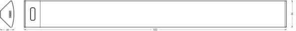 Osram - Lampada LED sottopensile dimmerabile con sensore LINEAR ANGLE LED/7,5W/230V bianca