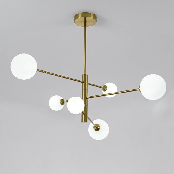 Lampadario a stelo DORADO 6xG9/40W/230V, finitura dorata