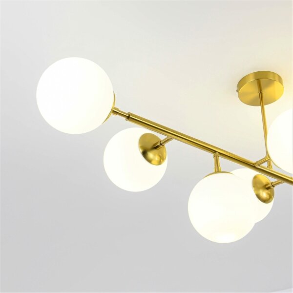 Lampadario a stelo DORADO 8xE14/40W/230V dorato