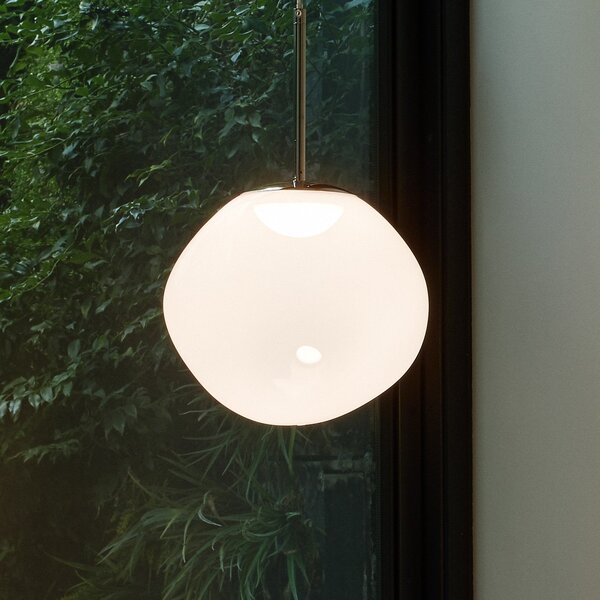 Lampada a sospensione Tom Dixon, Melt, dimmerabile, Bianco, Soggiorno, Plastica, Design