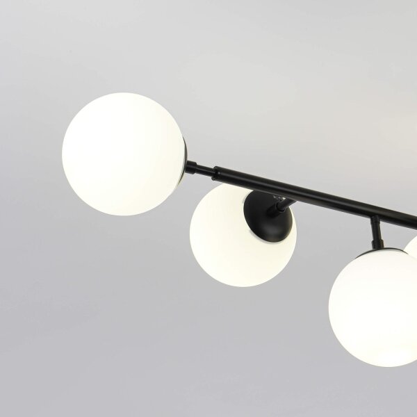 Lampadario a stelo DORADO 8xE14/40W/230V nero