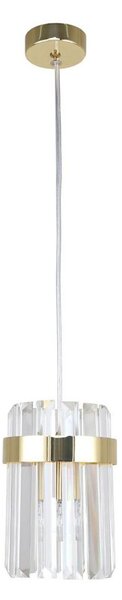 Lampada a sospensione su cavo VETRO 1xE14/10W/230V oro