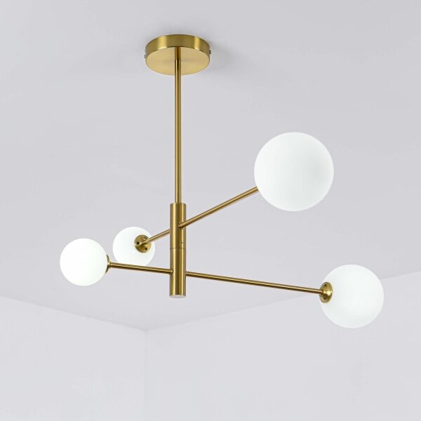 Lampadario a stelo DORADO 4xG9/40W/230V, finitura oro
