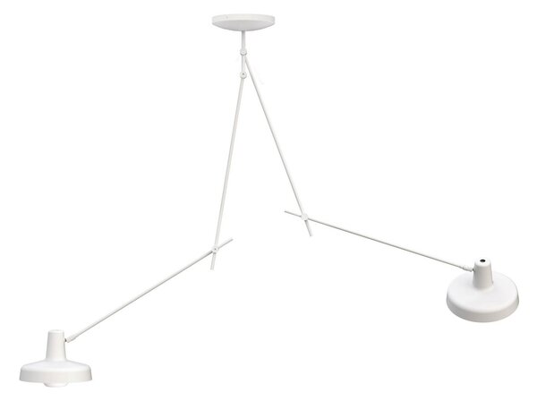 Plafoniera GRUPA, Arigato, dimmerabile, Bianco, Studio / Ufficio, Metallo