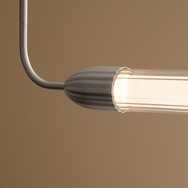 Lampada a sospensione UMAGE, LEMON SQUEEZE LINEAR, dimmerabile, Metallizzato, Sala da pranzo, Metallo, Design