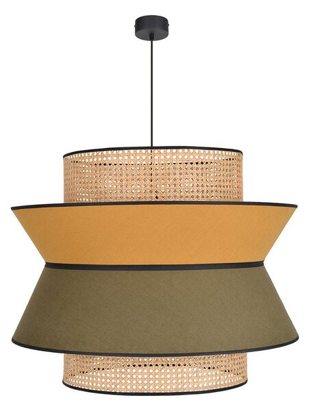 Lampada a sospensione MARKET SET, Singapour XXL, dimmerabile, Multicolore, Soggiorno, Tessuto / Tessile, Design