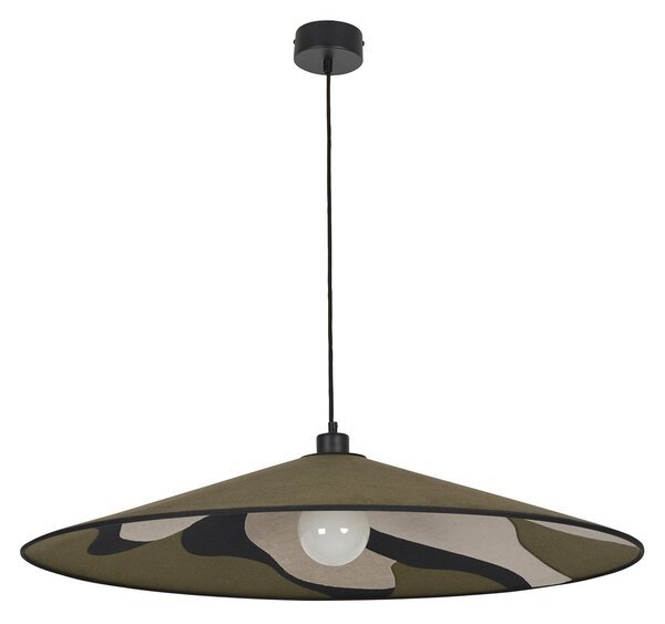Lampada a sospensione MARKET SET, Sonia Laudet, dimmerabile, Verde, Soggiorno, Tessuto / Tessile, Design