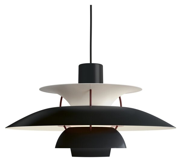 Lampada a sospensione Louis Poulsen, PH 5 500, dimmerabile, Nero, Soggiorno, Metallo, Moderno