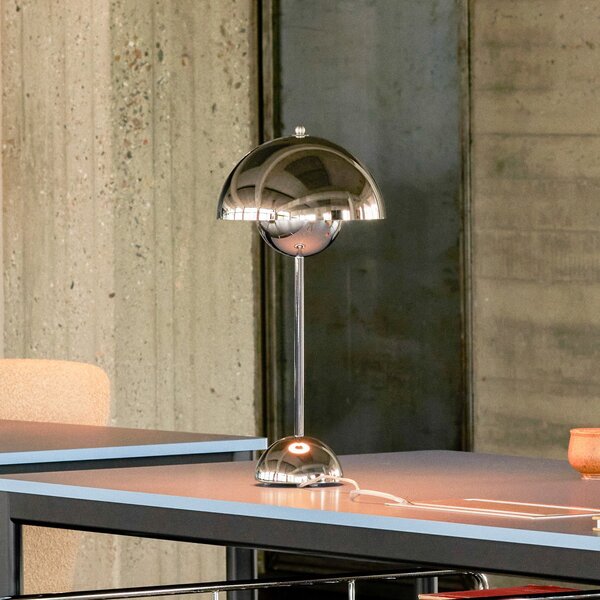Lampade da tavolo &Tradition, Flowerpot VP3, Metallizzato, Soggiorno, Metallo, Design