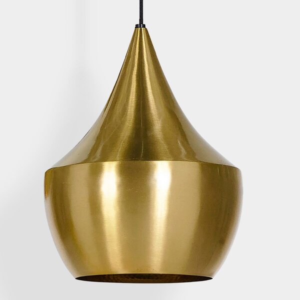 Lampada a sospensione Tom Dixon, Beat, dimmerabile, Dorato / Ottone, Soggiorno, Ottone, Design