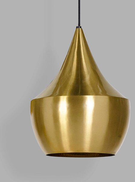 Lampada a sospensione Tom Dixon, Beat, dimmerabile, Dorato / Ottone, Soggiorno, Ottone, Design