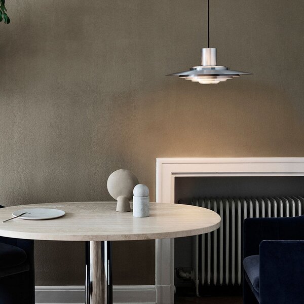 Lampada a sospensione &Tradition, P376 KF1, dimmerabile, Metallizzato, Soggiorno, Metallo, Design