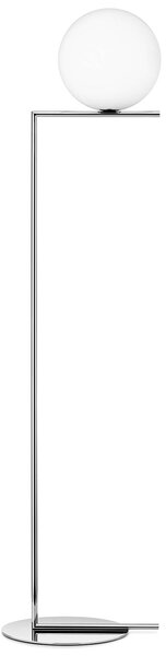 Lampada da terra FLOS, IC F2, dimmerabile, Metallizzato, Soggiorno, Metallo, Design