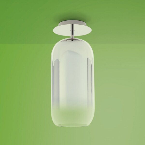 Plafoniera Artemide, Gople Mini, dimmerabile, Metallizzato, Soggiorno, Vetro, Design
