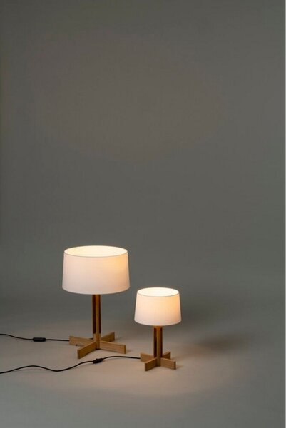 Lampade da tavolo Santa & Cole, dimmerabile, Bianco, Soggiorno, Legno