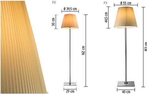 Lampada da terra FLOS, Metallizzato, Soggiorno, Metallo