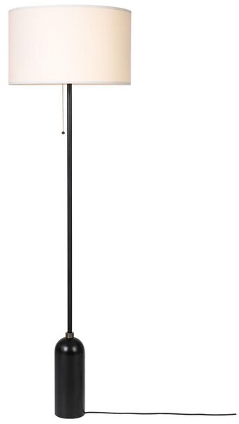 Lampada da terra GUBI, dimmerabile, Nero, Soggiorno, Marmo