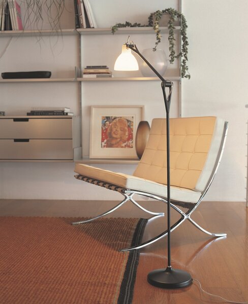 Lampada da terra Rotaliana, Nero, Soggiorno, Metallo