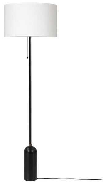 Lampada da terra GUBI, dimmerabile, Nero, Soggiorno, Marmo