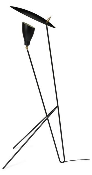 Lampada da terra Warm Nordic, Silhouette, Nero, Soggiorno, Metallo, Design