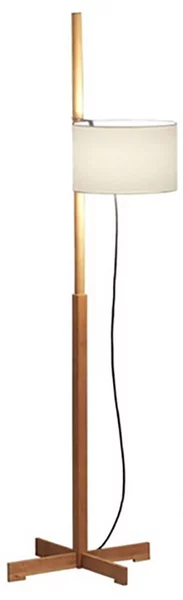 Lampada da terra Santa & Cole, dimmerabile, Bianco, Soggiorno, Legno