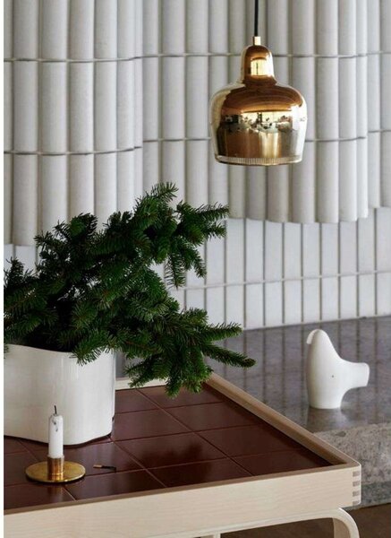 Lampada a sospensione Artek, Dorato / Ottone, Sala da pranzo, Metallo