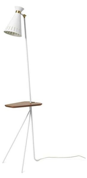 Lampada da terra Warm Nordic, Cone, Bianco, Soggiorno, Metallo, Vintage