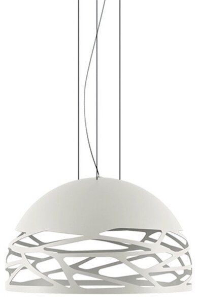 Lampada a sospensione Lodes, Bianco, Sala da pranzo, Metallo
